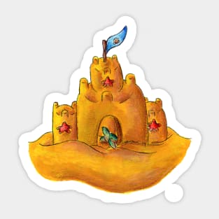 Beachfront Castle Sticker